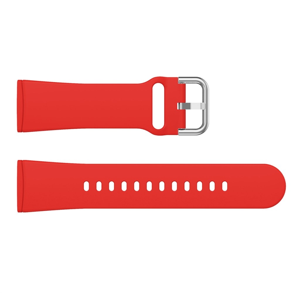 Rem af silikone til Fitbit Versa 4 rød