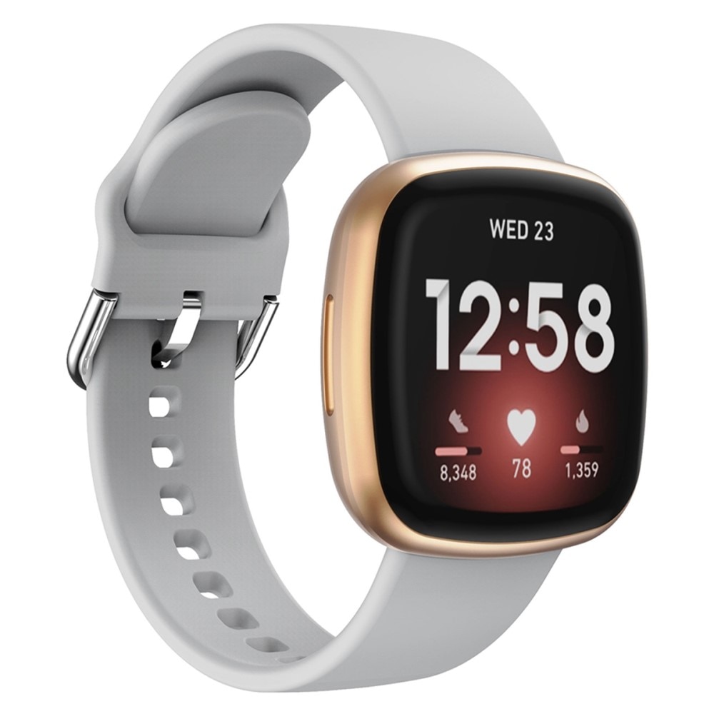 Rem af silikone til Fitbit Sense 2 Grå