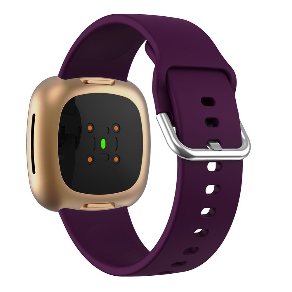 Rem af silikone til Fitbit Versa 4 lila