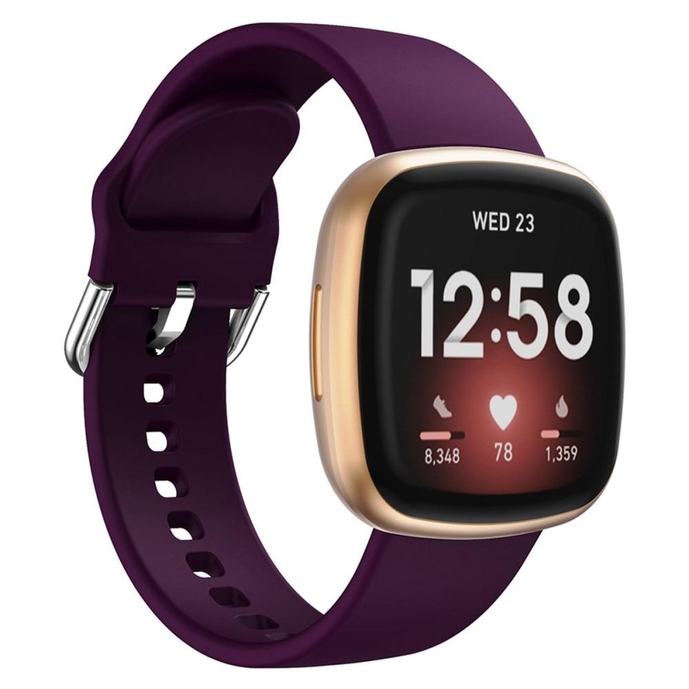 Rem af silikone til Fitbit Sense 2 lila