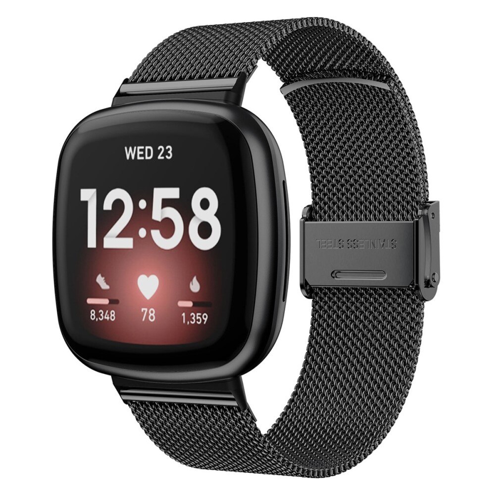 Mesh Bracelet Fitbit Versa 3/Sense Black