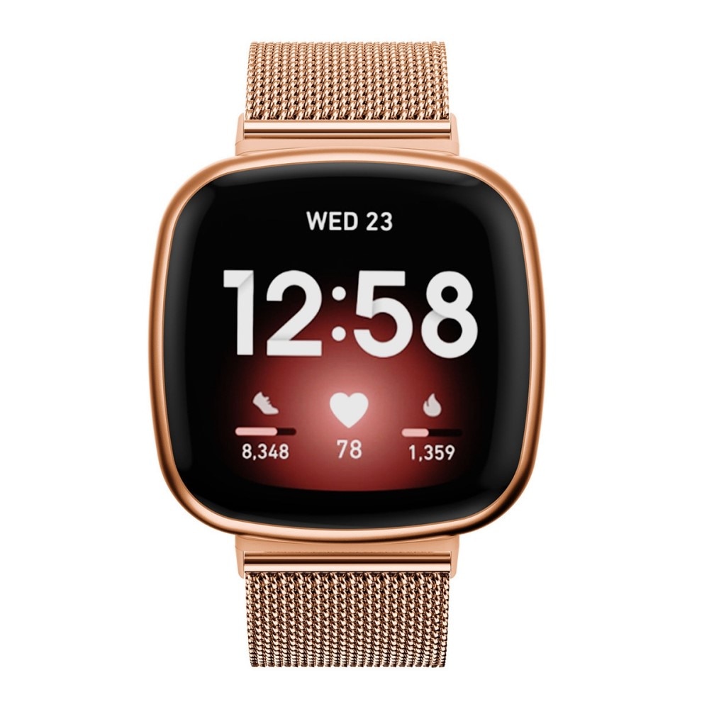 Mesh Bracelet Fitbit Versa 3/Sense Rose Gold