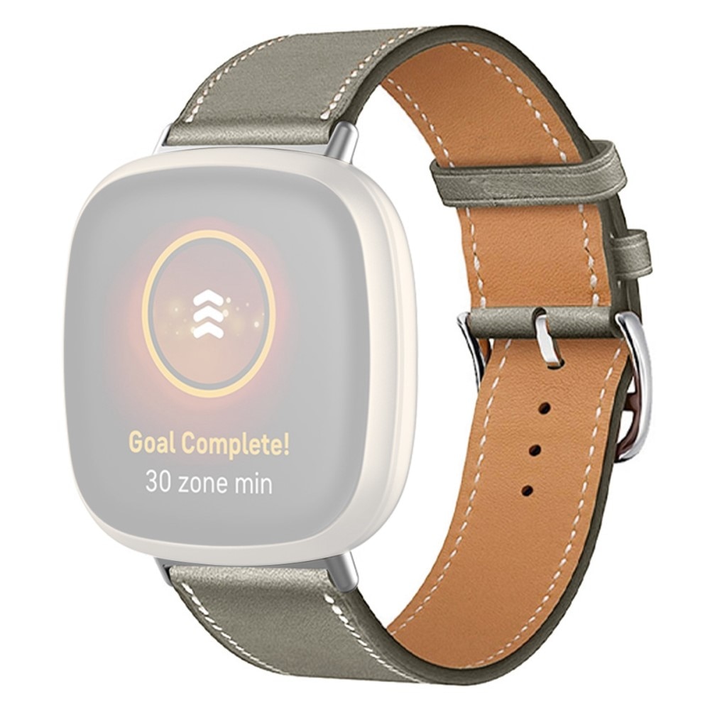 Læderrem Fitbit Versa 4 Grå