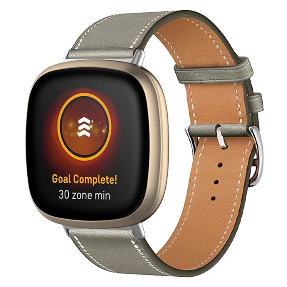 Læderrem Fitbit Versa 4 Grå