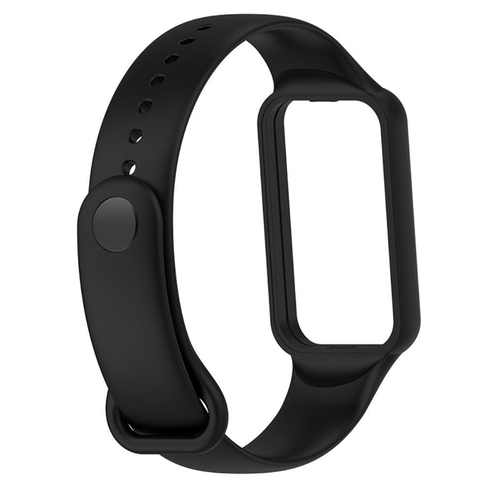 Rem af silikone til Amazfit Band 7 sort