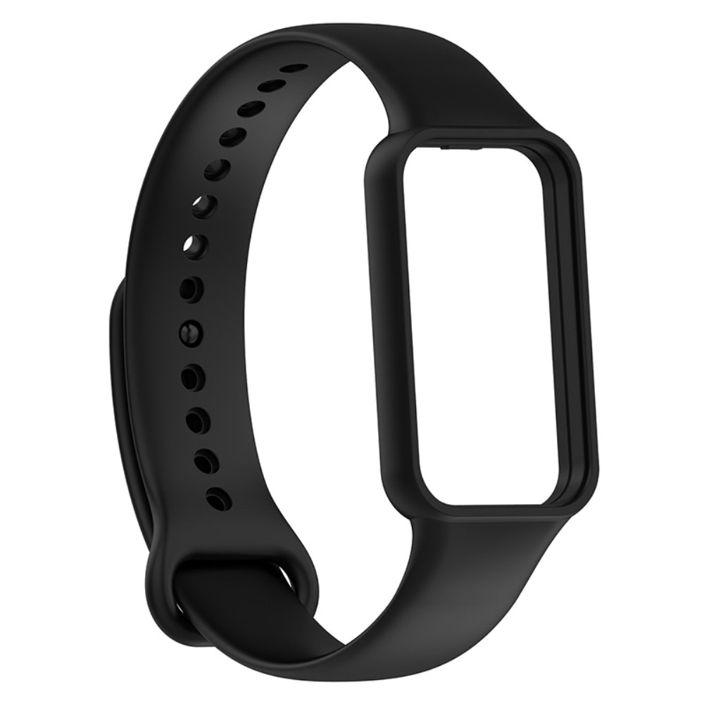 Rem af silikone til Amazfit Band 7 sort