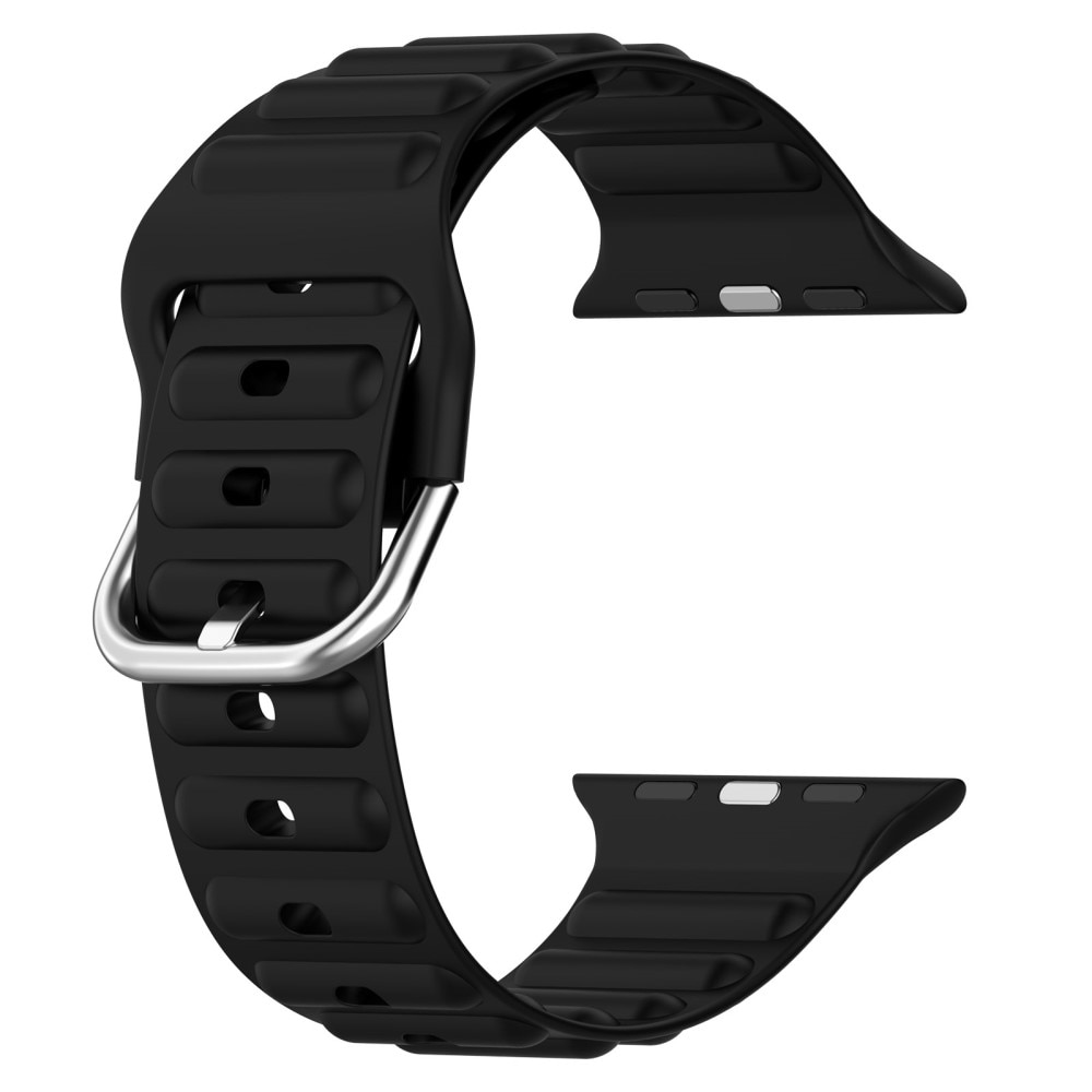 Resistant Silikonearmbånd Apple Watch Ultra 49mm sort