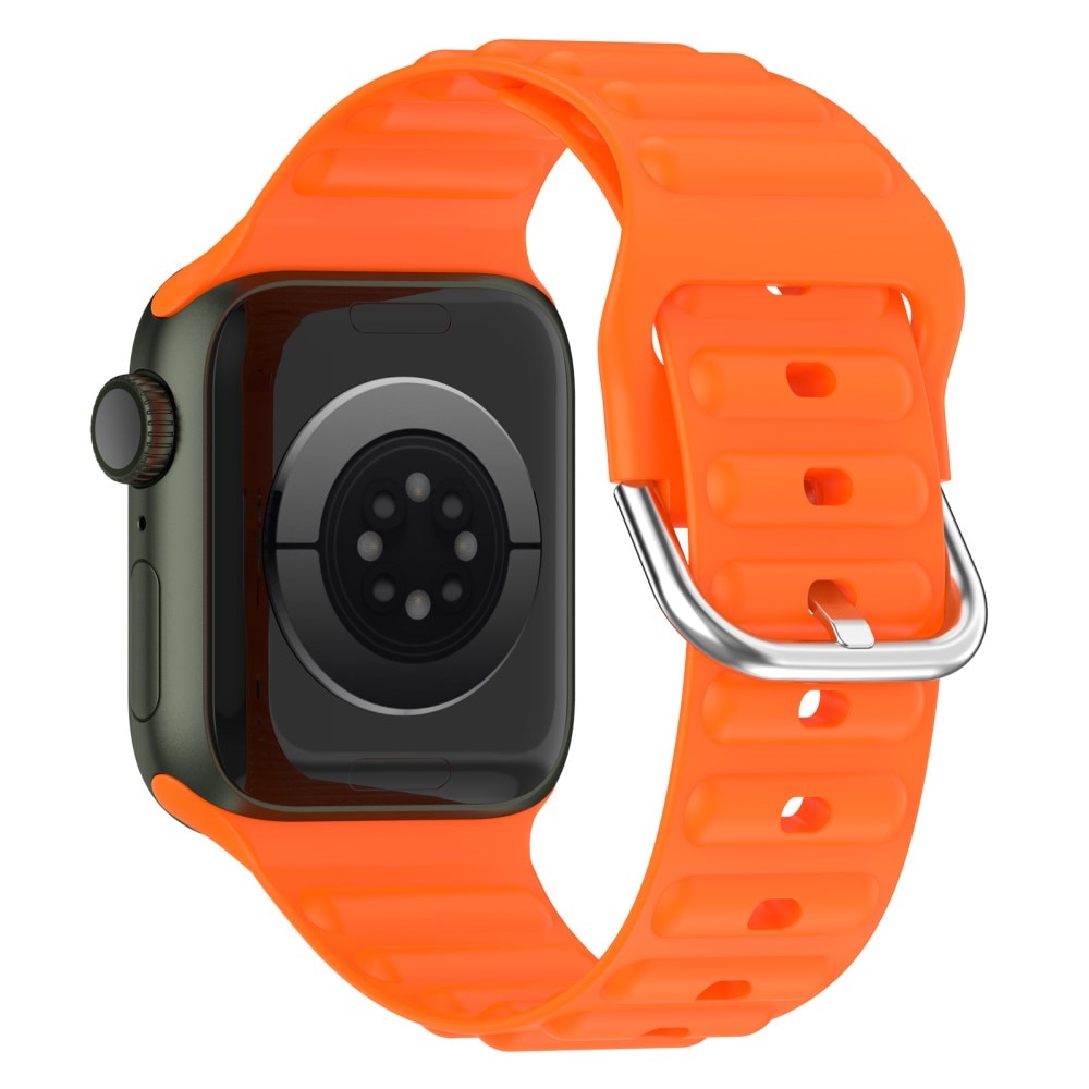 Resistant Silikonearmbånd Apple Watch 42mm orange