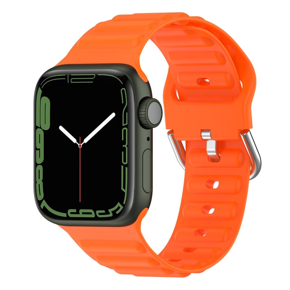 Resistant Silikonearmbånd Apple Watch SE 44mm orange