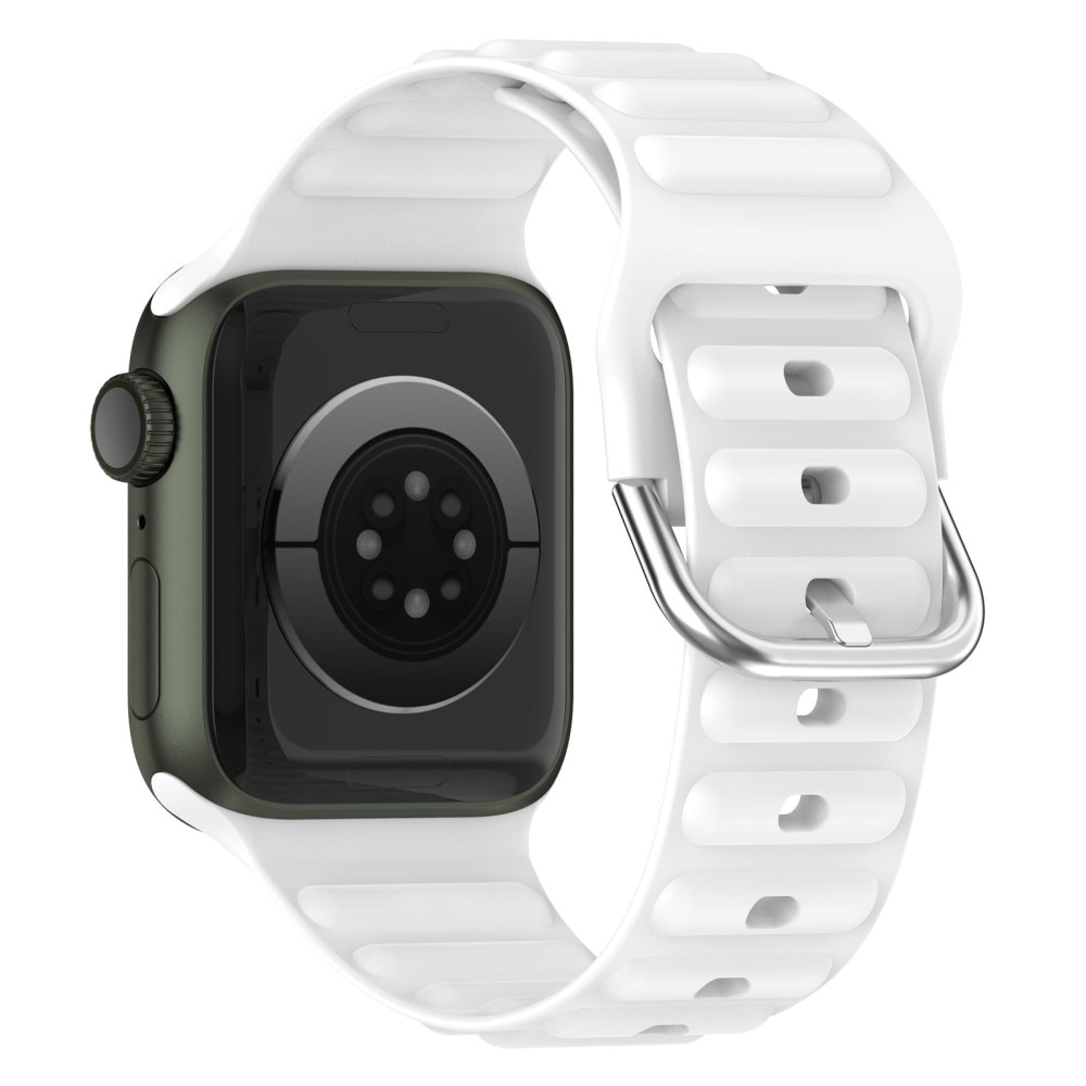 Resistant Silikonearmbånd Apple Watch 44mm hvid