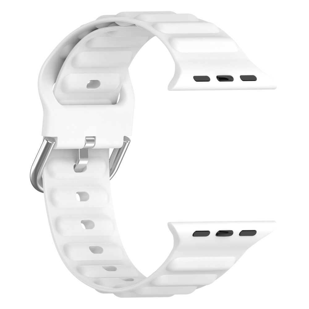 Resistant Silikonearmbånd Apple Watch 44mm hvid