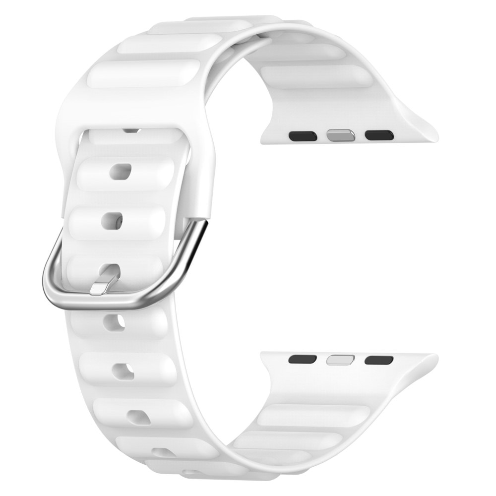 Resistant Silikonearmbånd Apple Watch 44mm hvid