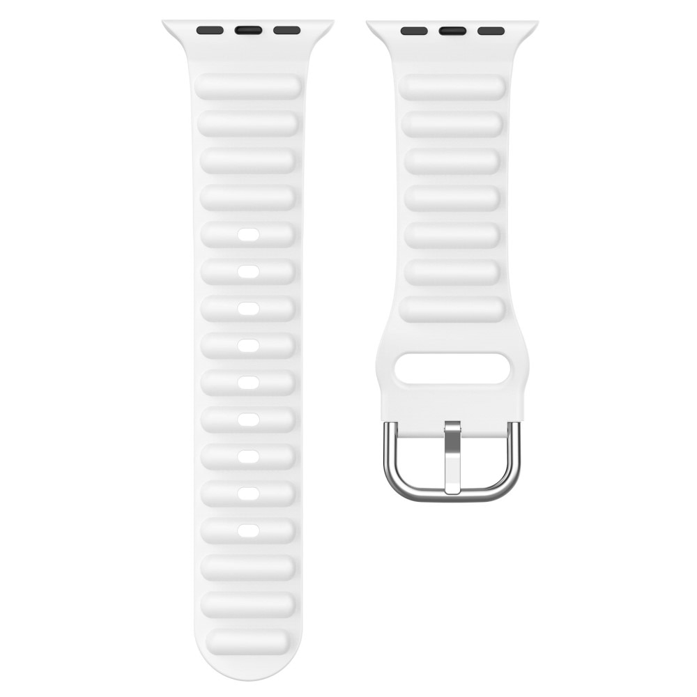 Resistant Silikonearmbånd Apple Watch Ultra 49mm hvid