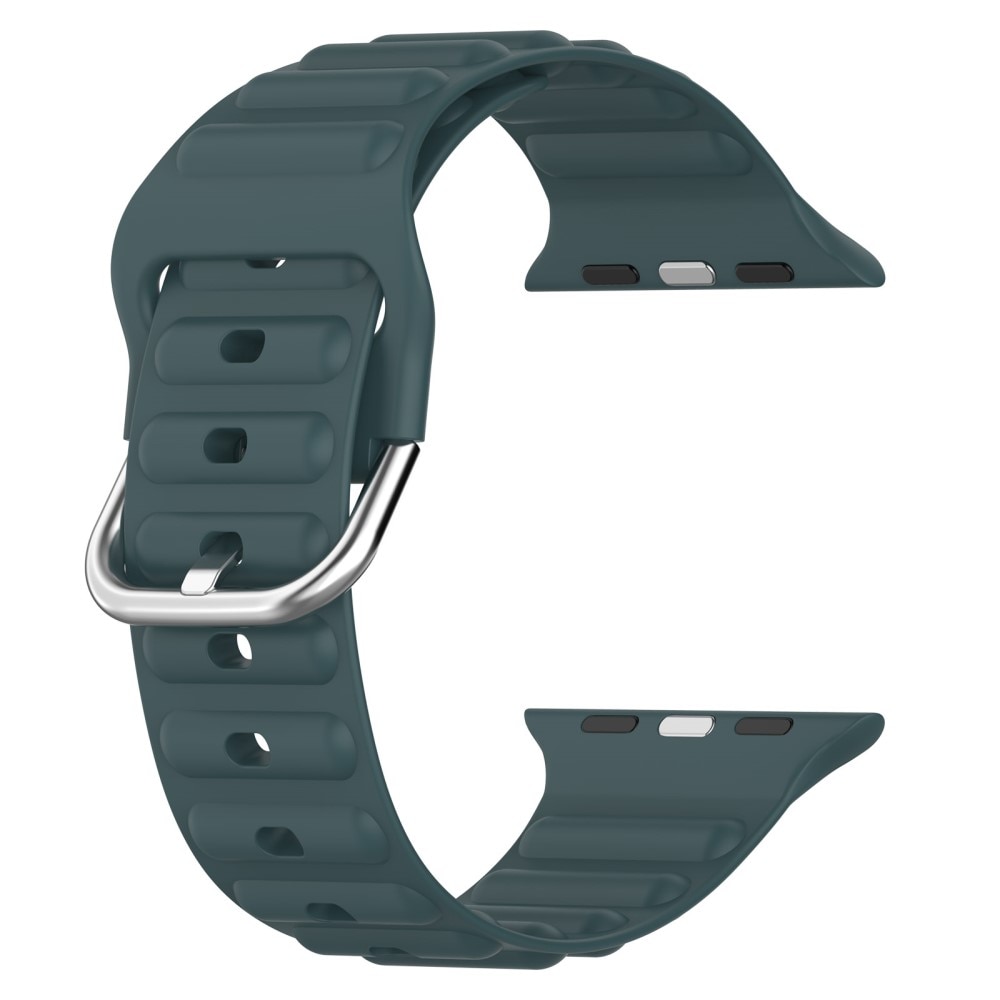 Resistant Silikonearmbånd Apple Watch 42mm mørkegrøn