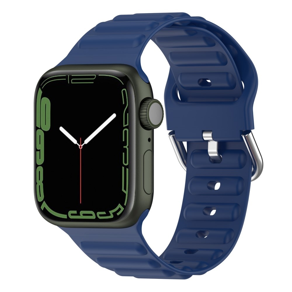Resistant Silikonearmbånd Apple Watch 45mm Series 7 blå