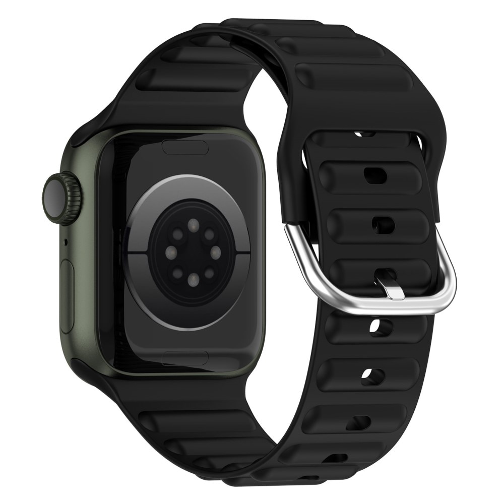 Resistant Silikonearmbånd Apple Watch 38mm sort