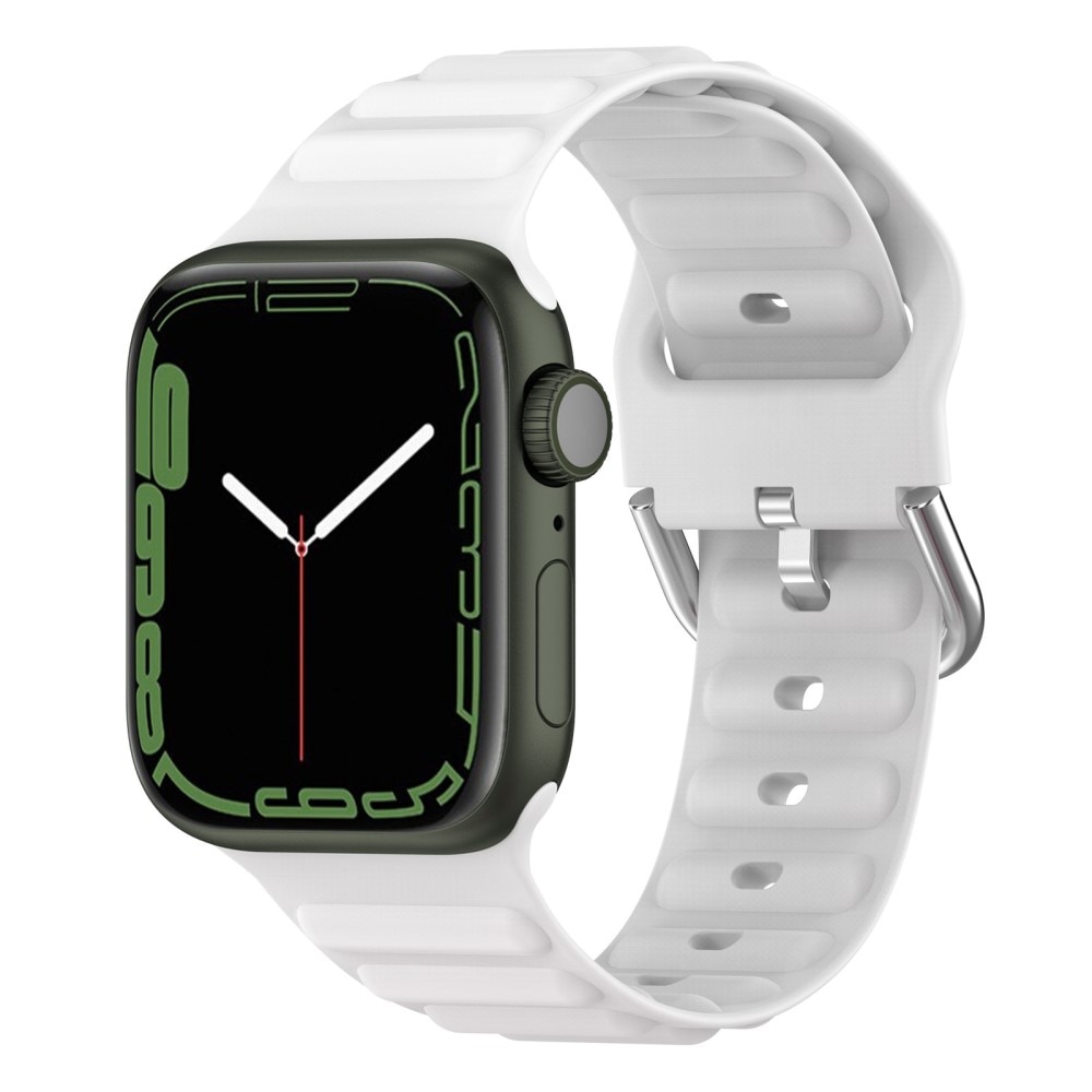 Resistant Silikonearmbånd Apple Watch 41mm Series 8 hvid