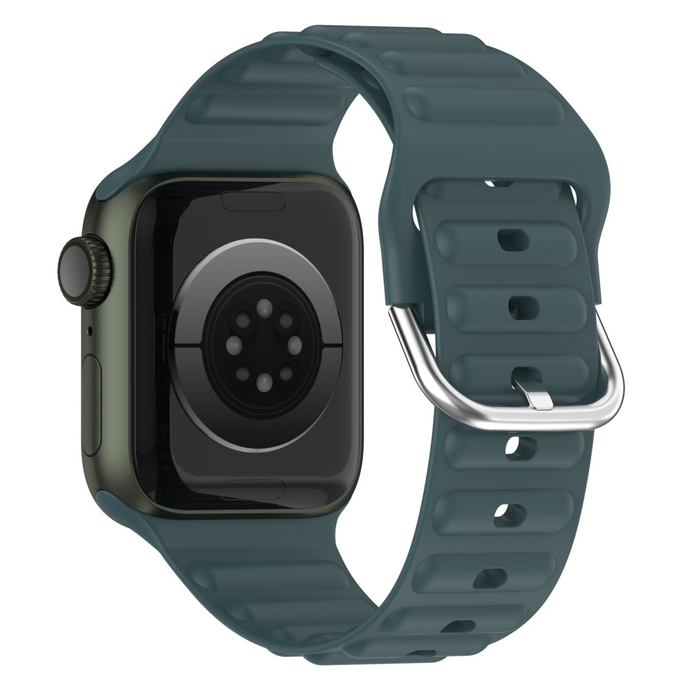 Resistant Silikonearmbånd Apple Watch 38mm mørkegrøn