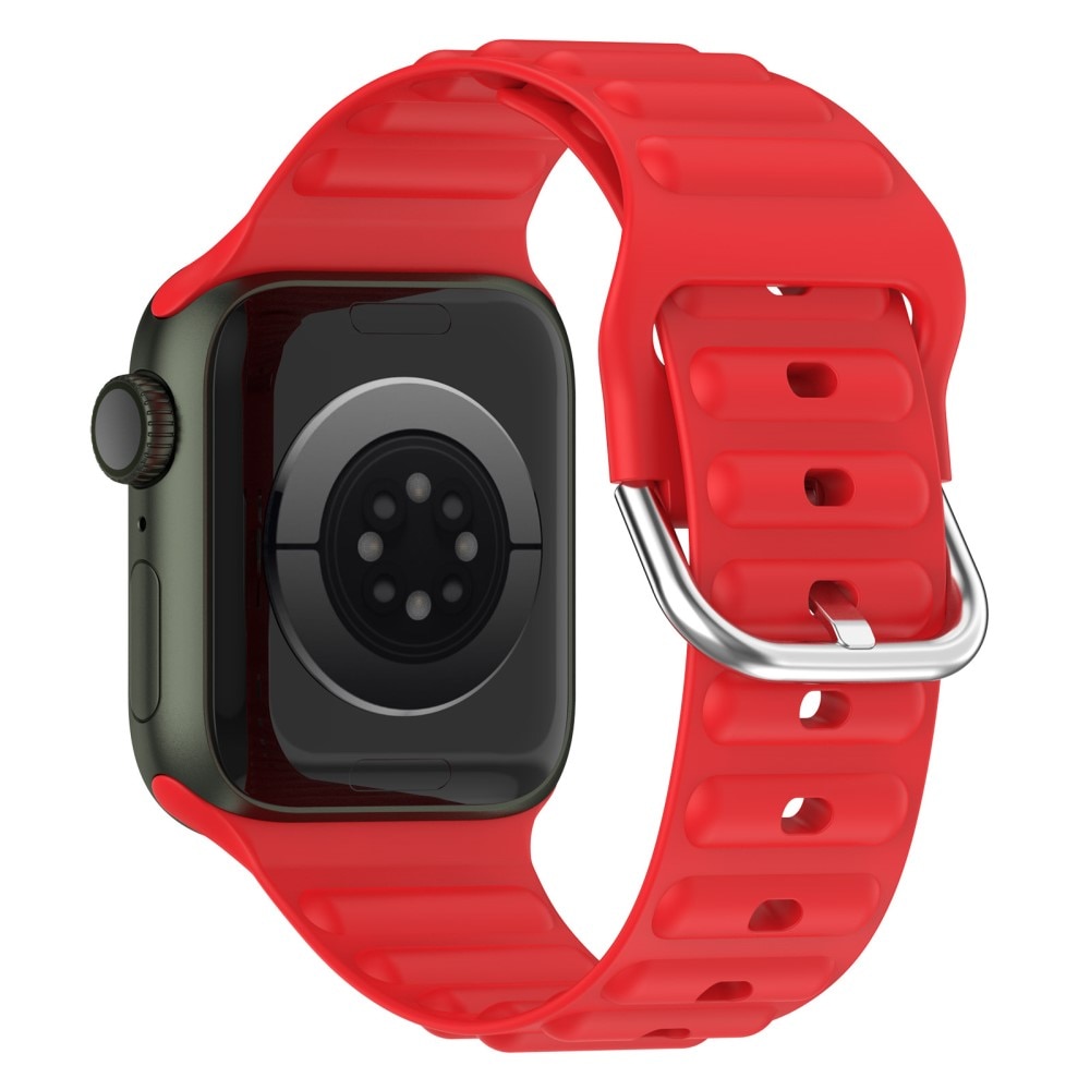 Resistant Silikonearmbånd Apple Watch 41mm Series 9 rød