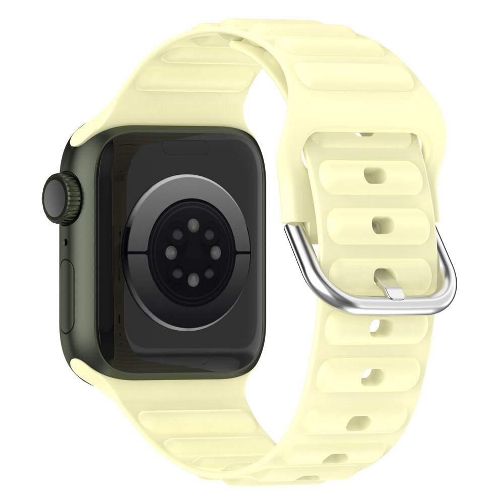 Resistant Silikonearmbånd Apple Watch 41mm Series 9 gul