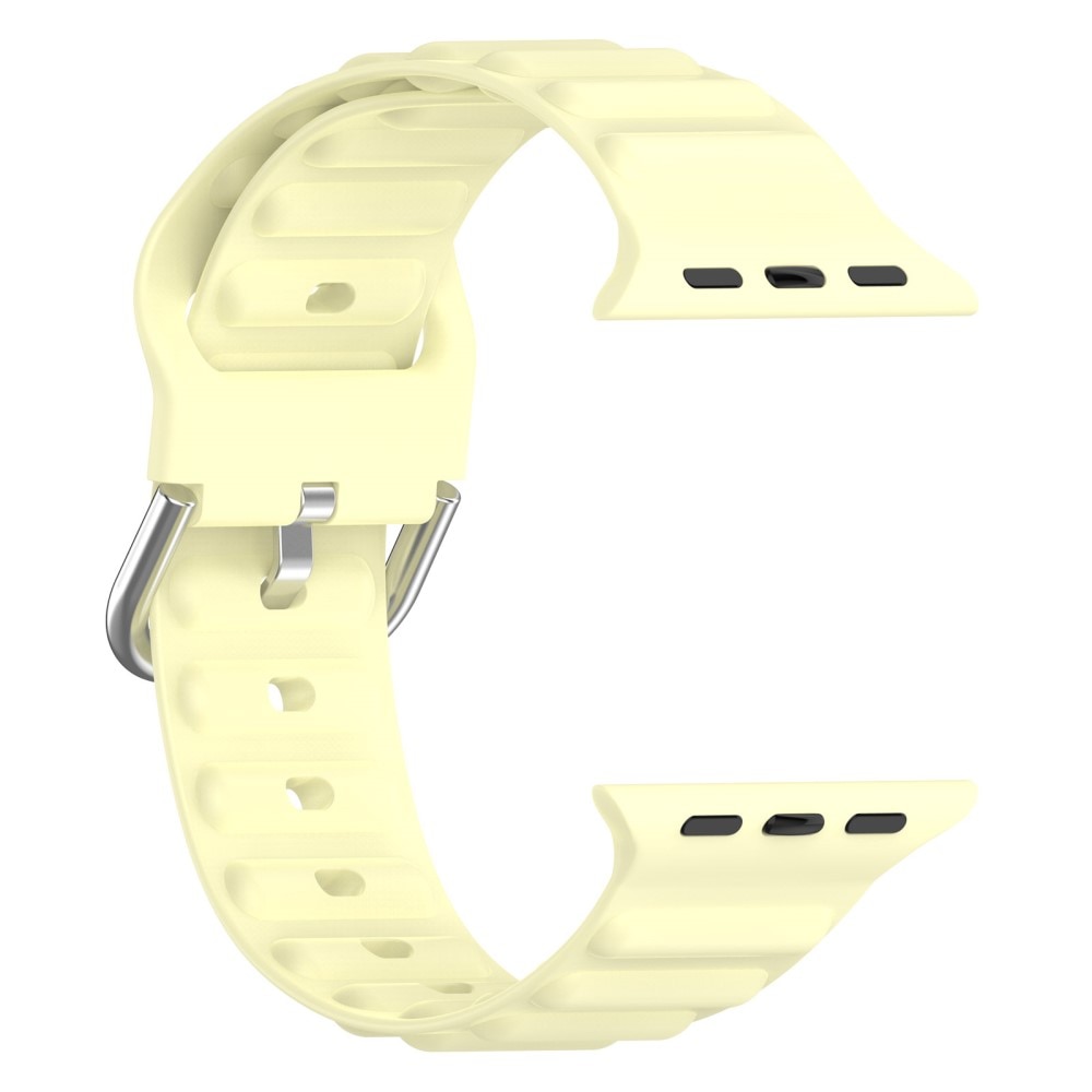 Resistant Silikonearmbånd Apple Watch 40mm gul