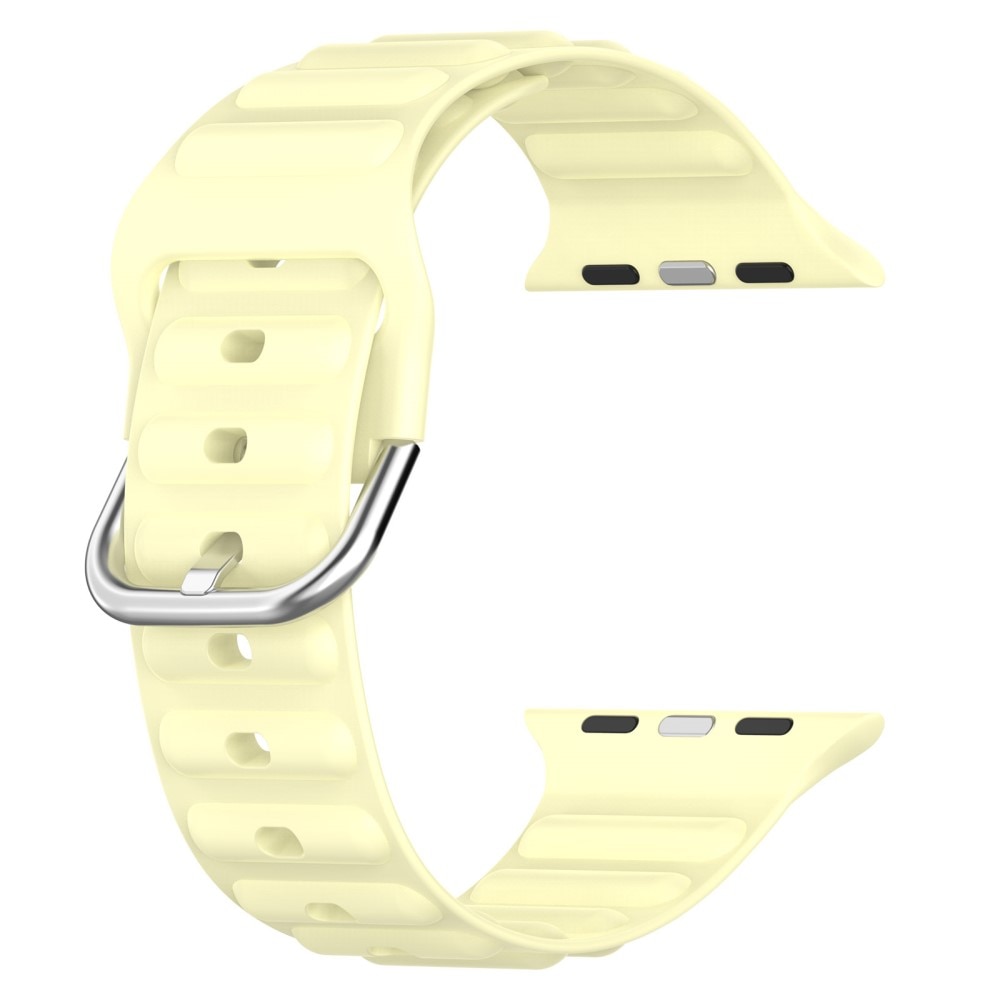 Resistant Silikonearmbånd Apple Watch 38mm gul