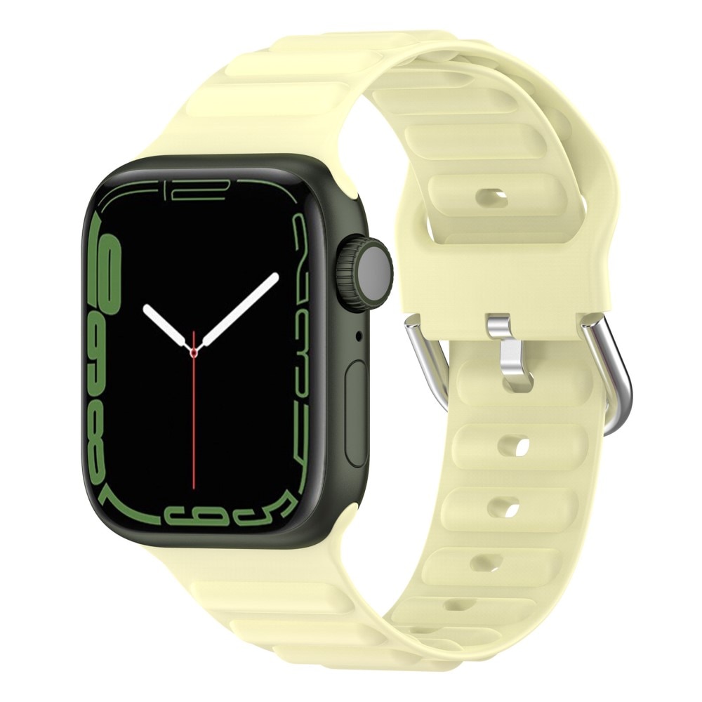 Resistant Silikonearmbånd Apple Watch SE 40mm gul