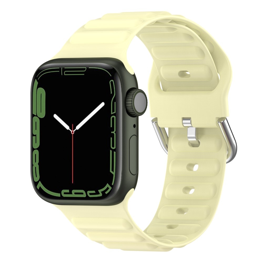 Resistant Silikonearmbånd Apple Watch 38mm gul