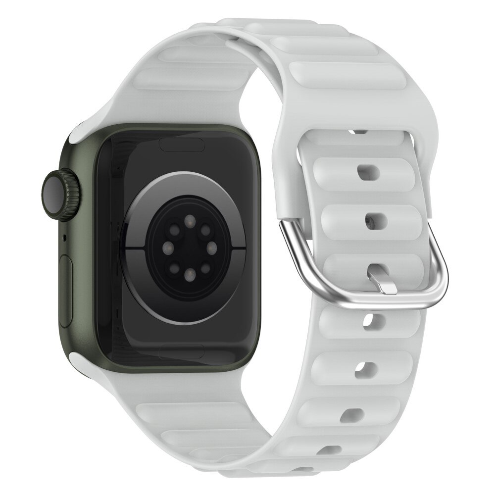 Resistant Silikonearmbånd Apple Watch 41mm Series 9 grå