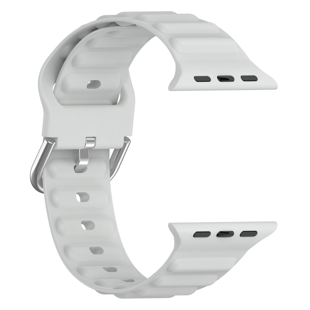 Resistant Silikonearmbånd Apple Watch 41mm Series 9 grå