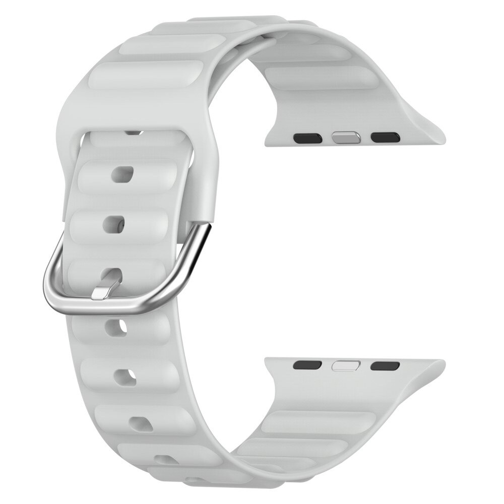 Resistant Silikonearmbånd Apple Watch 41mm Series 9 grå
