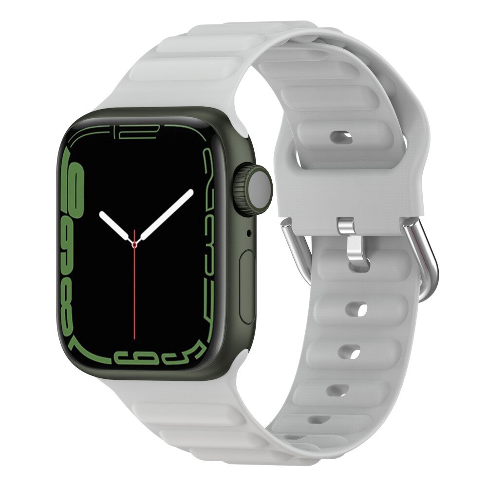 Resistant Silikonearmbånd Apple Watch 41mm Series 9 grå