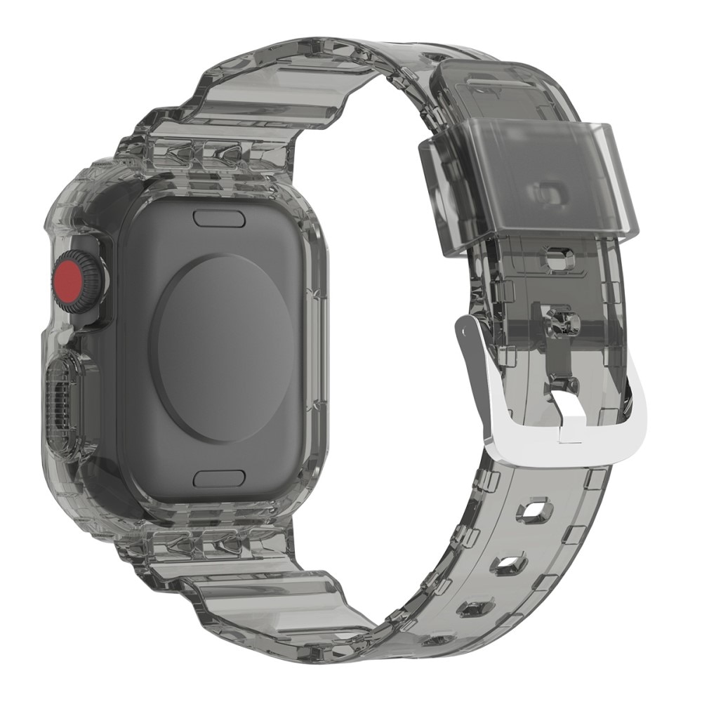 Apple Watch 44mm Crystal Cover + Armbånd grå