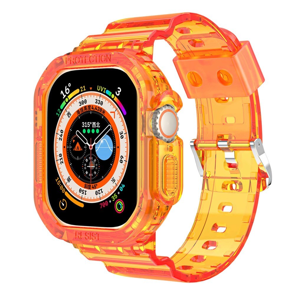 Apple Watch Ultra 49mm Crystal Cover+Armbånd orange køb online