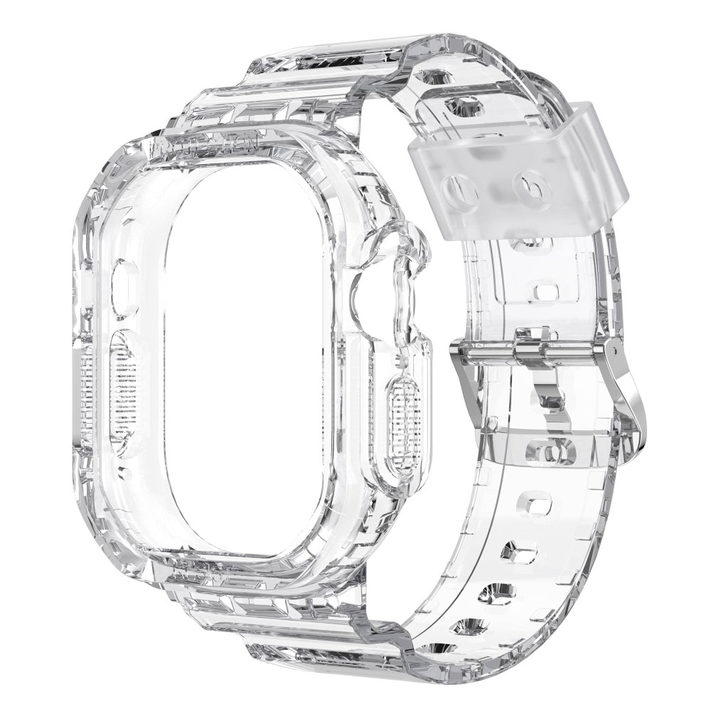 Apple Watch Ultra 2 49mm Crystal Cover + Armbånd gennemsigtig