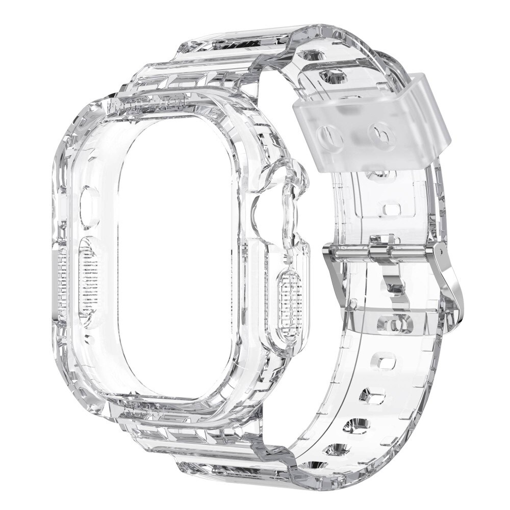 Apple Watch Ultra 2 49mm Crystal Cover + Armbånd gennemsigtig