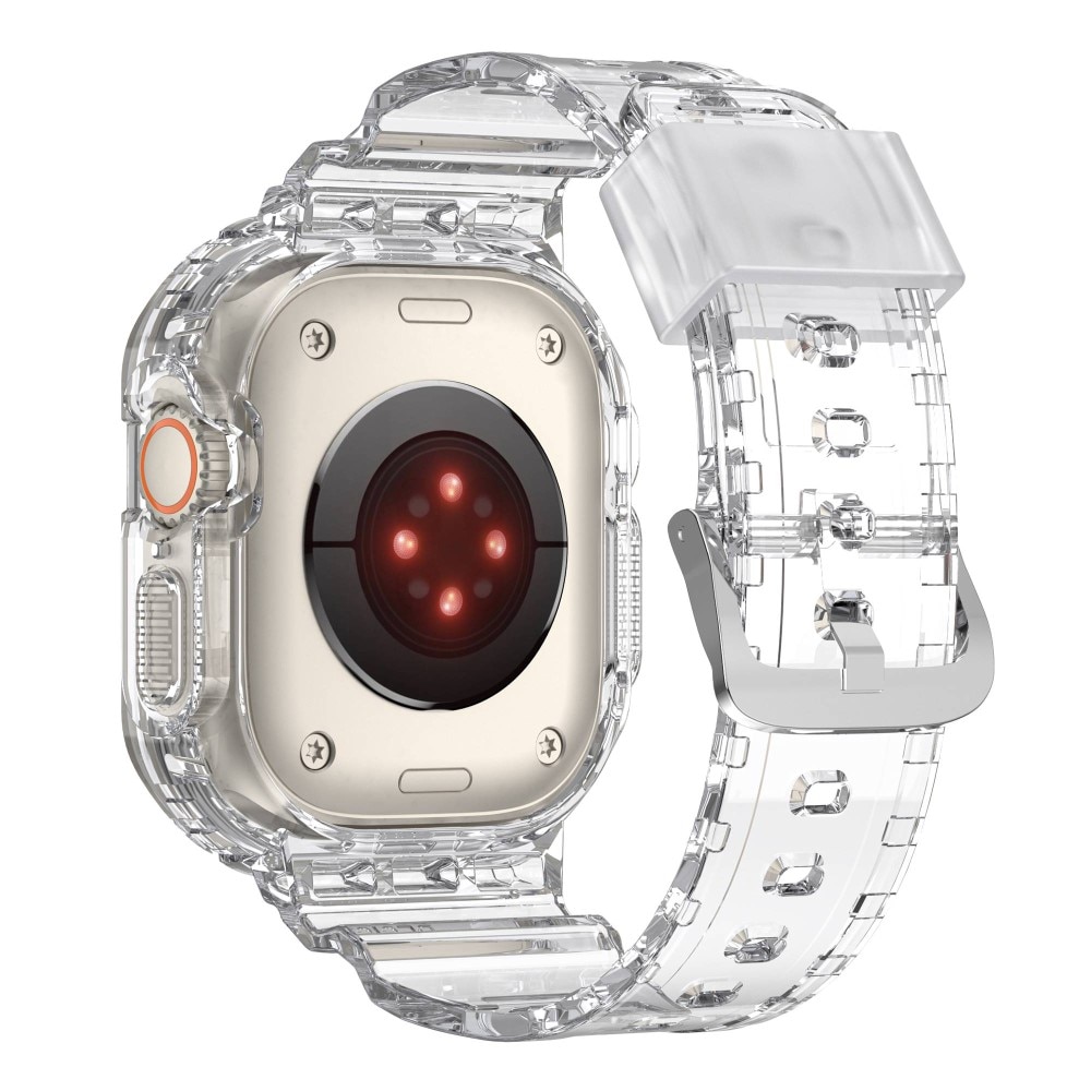 Apple Watch Ultra 49mm Crystal Cover+Armbånd gennemsigtig