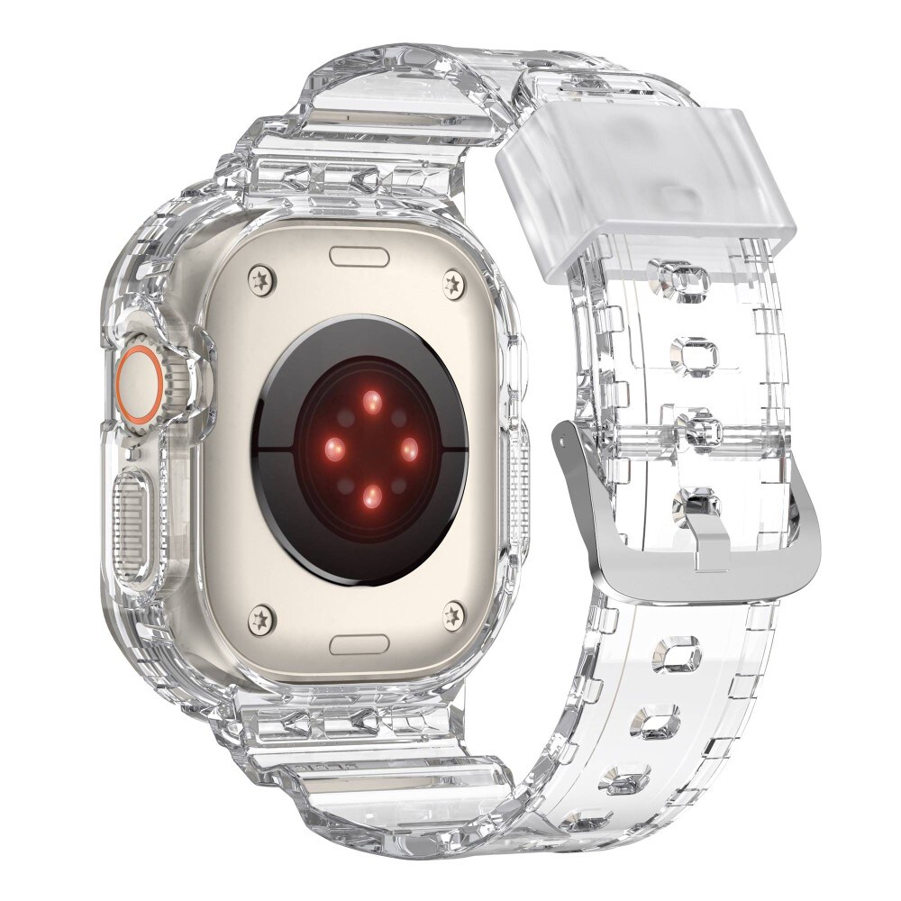Apple Watch Ultra 2 49mm Crystal Cover + Armbånd gennemsigtig