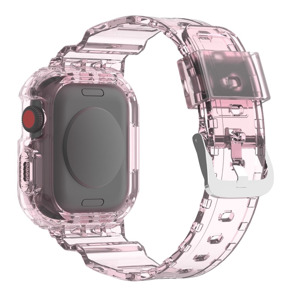 Apple Watch 41mm Series 8 Crystal Cover+Armbånd lyserød