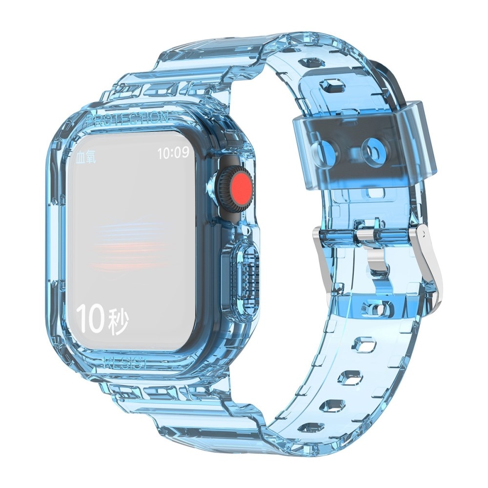 Apple Watch 41mm Series 8 Crystal Cover+Armbånd blå
