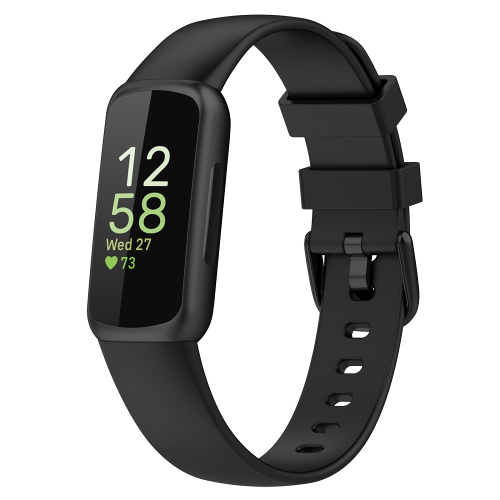 Silikonearmbånd Fitbit Inspire 3 sort (Large)