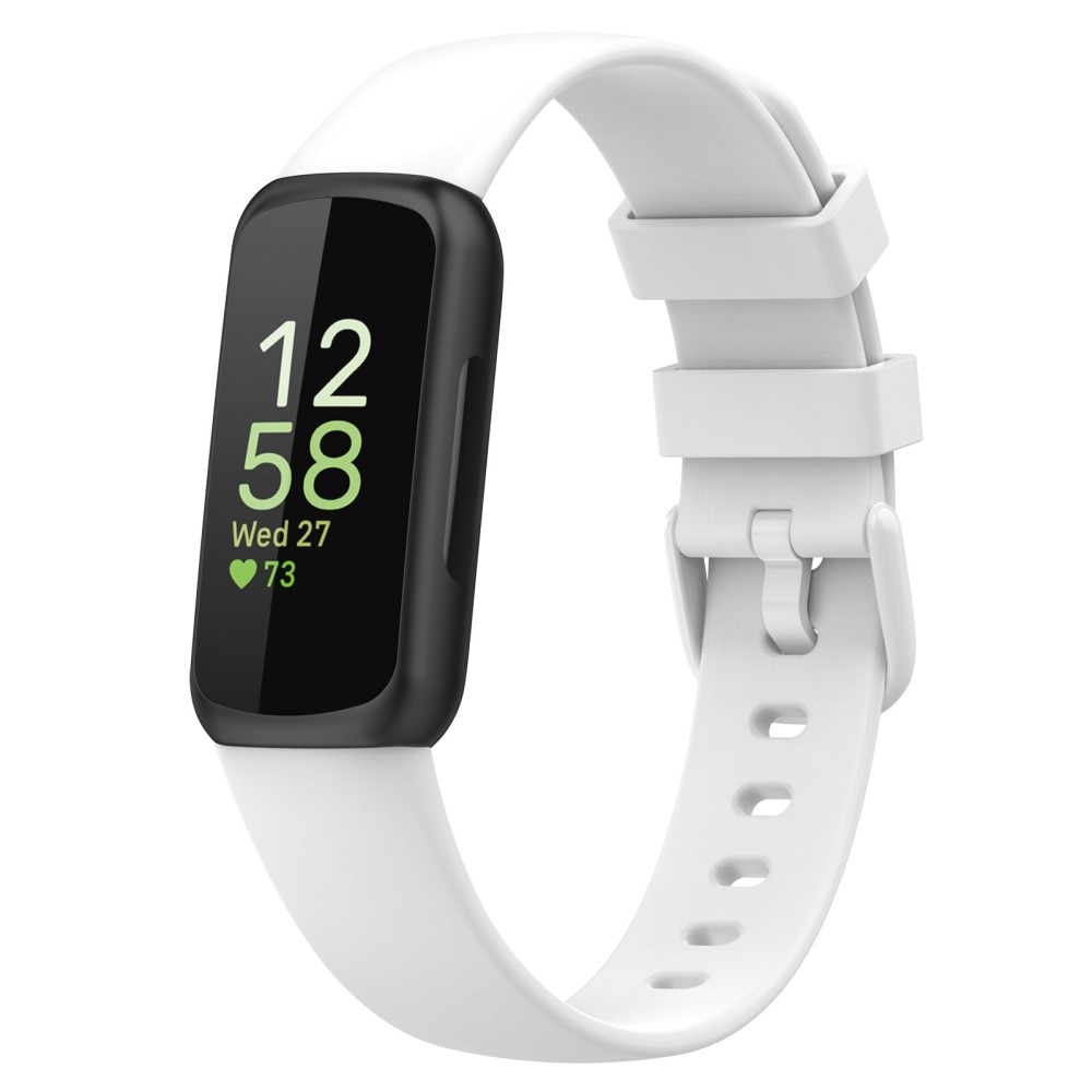 Silikonearmbånd Fitbit Inspire 3 hvid (Small)