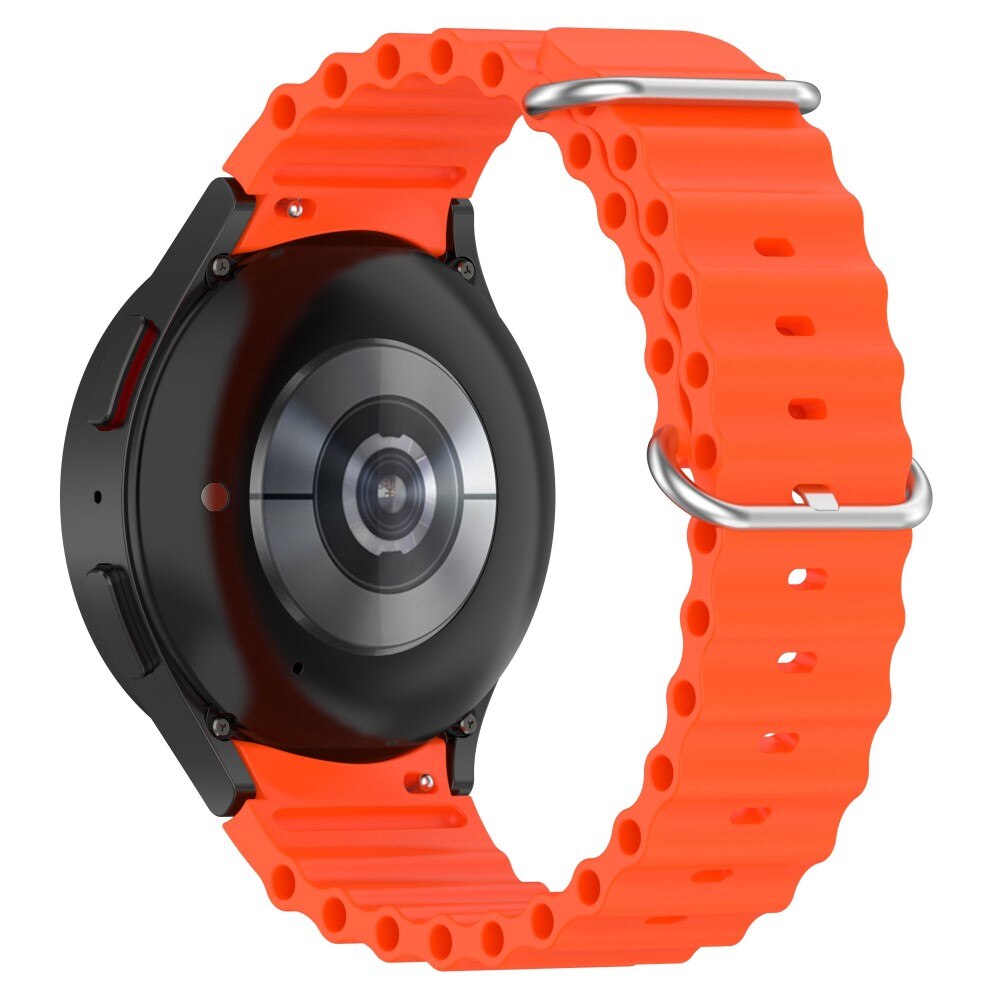 Full Fit Resistant Silikonearmbånd Samsung Galaxy Watch 6 Classic 43mm orange