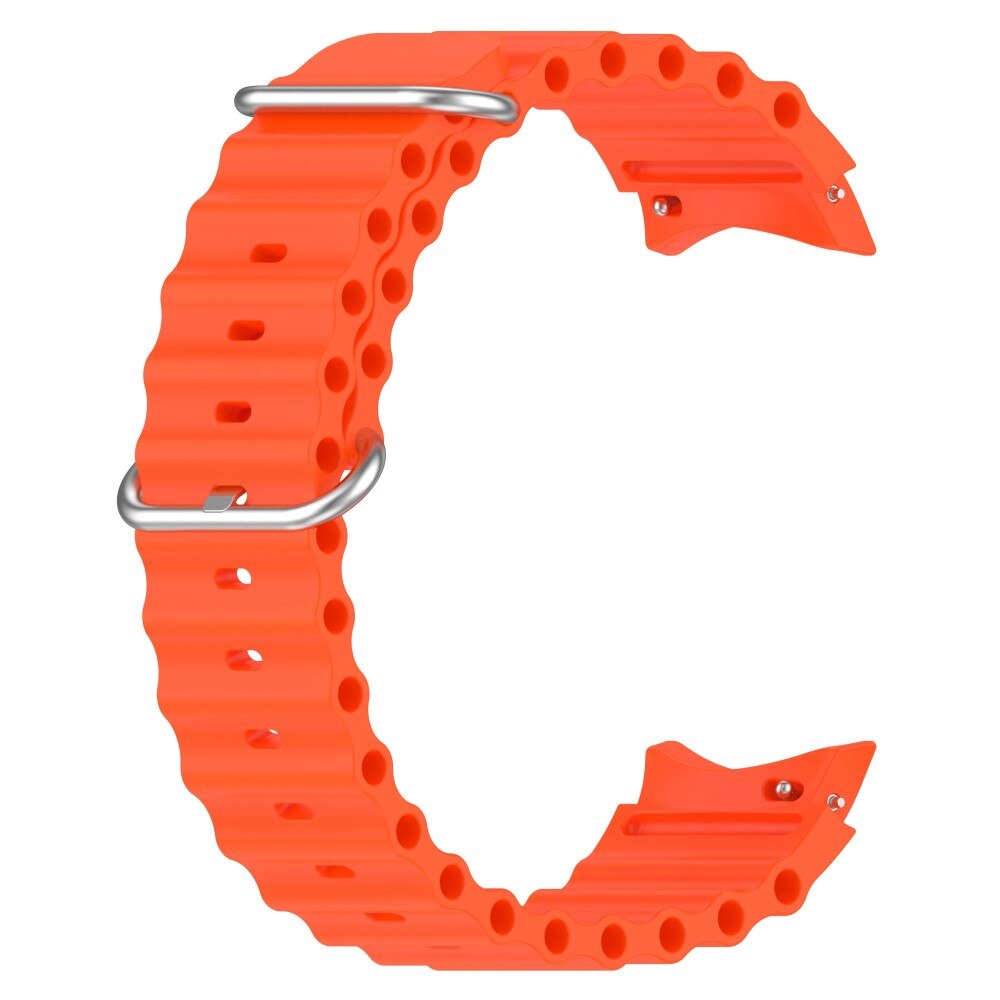 Full Fit Resistant Silikonearmbånd Samsung Galaxy Watch 5 Pro 45mm orange