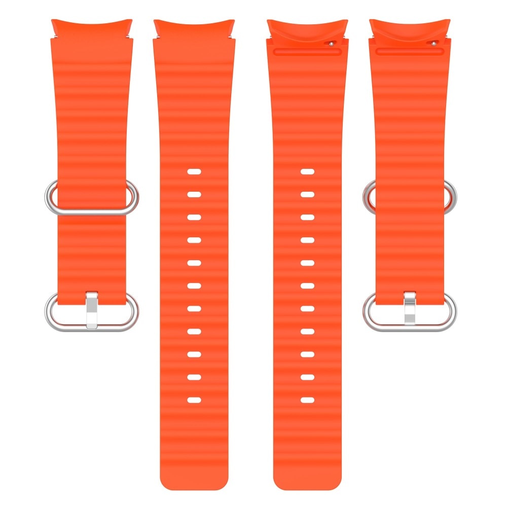 Full Fit Resistant Silikonearmbånd Samsung Galaxy Watch 5 44mm orange