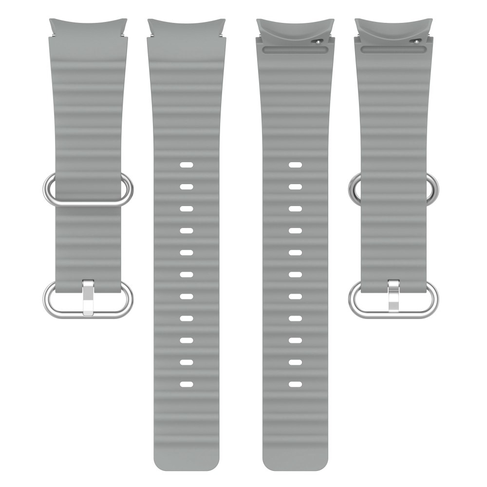 Full Fit Resistant Silikonearmbånd Samsung Galaxy Watch 5 44mm grå