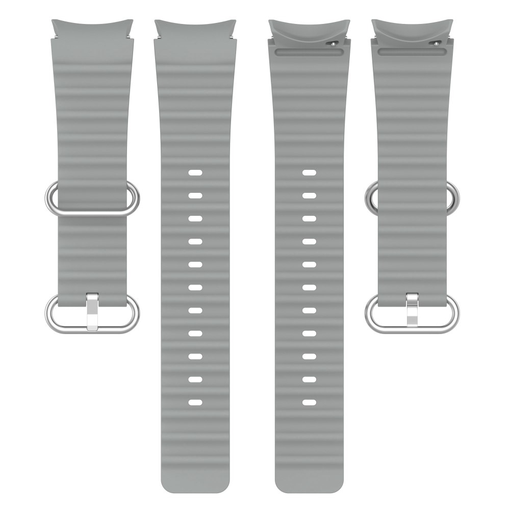 Full Fit Resistant Silikonearmbånd Samsung Galaxy Watch 6 Classic 47mm grå