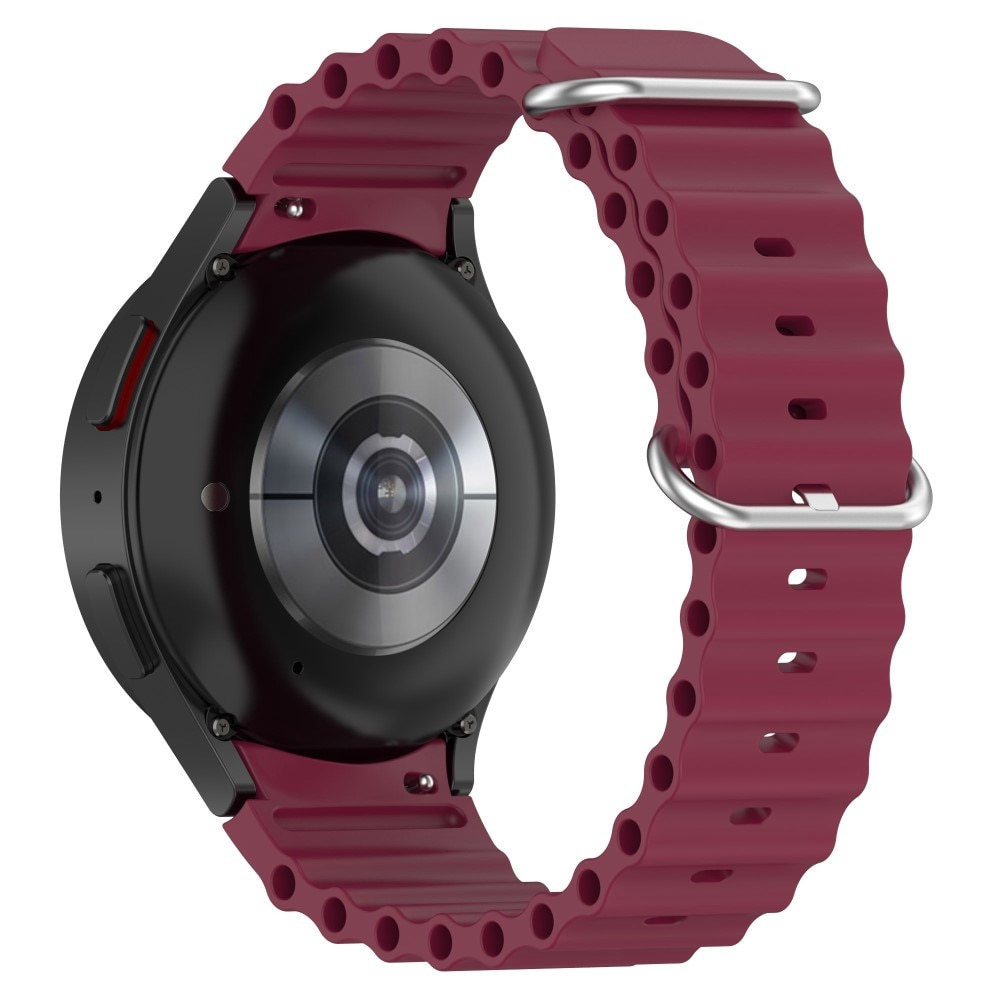 Full Fit Resistant Silikonearmbånd Samsung Galaxy Watch 5 40mm bordeaux