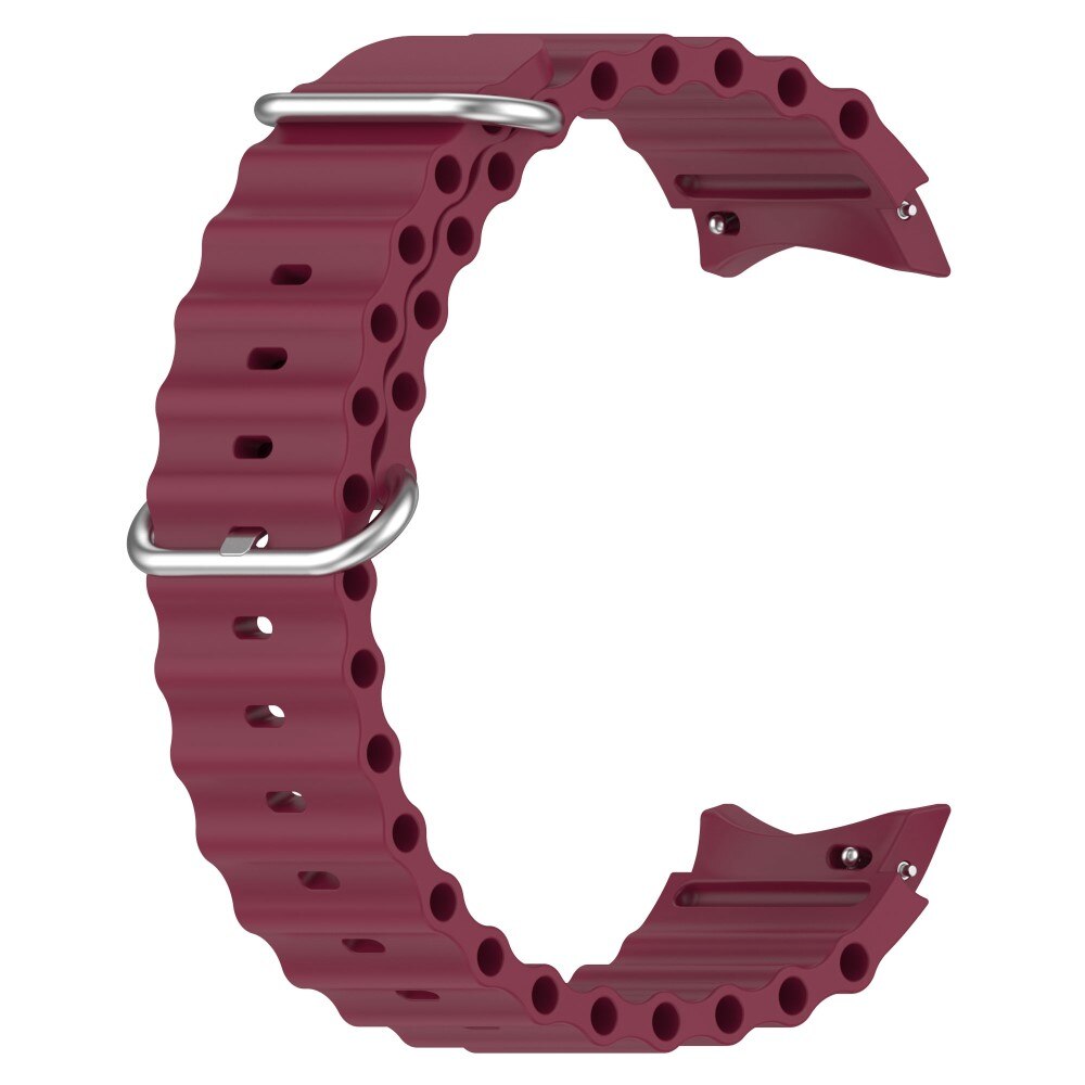 Full Fit Resistant Silikonearmbånd Samsung Galaxy Watch 5 40mm bordeaux