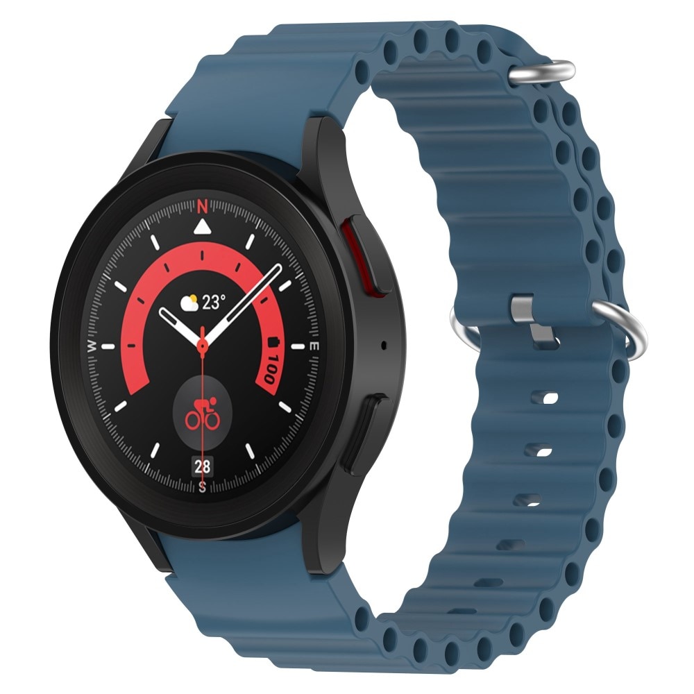 Full Fit Resistant Silikonearmbånd Samsung Galaxy Watch 5 Pro blå